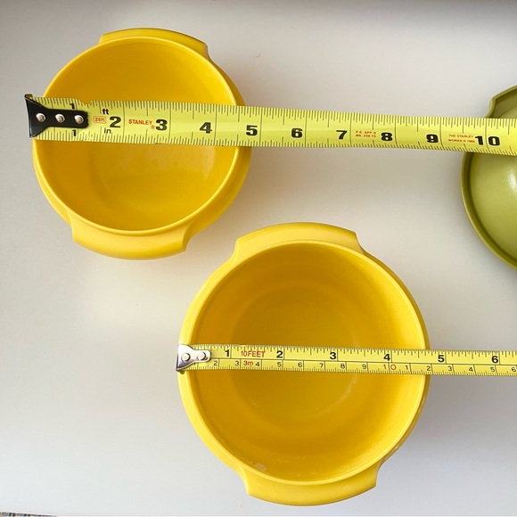 4 Vintage Tupperware Harvest Color Canisters - Picture 9 of 11